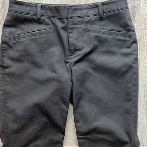 Club Monaco Women's Black Cotton Stretch Blend Straight Leg Pants Size 2